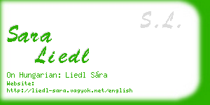 sara liedl business card