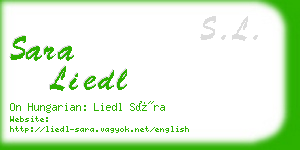 sara liedl business card